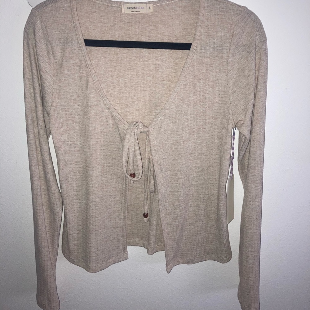 Sweet Lilac Cotton Sweater